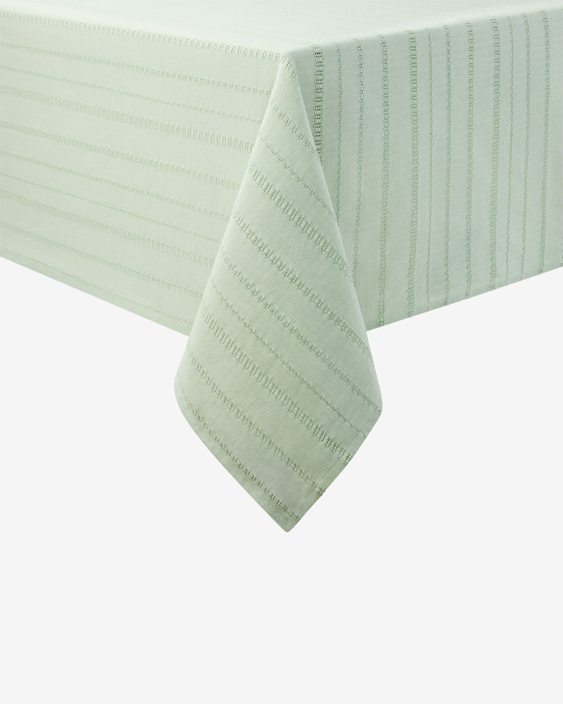 Woven Tablecloth in Sage Green
