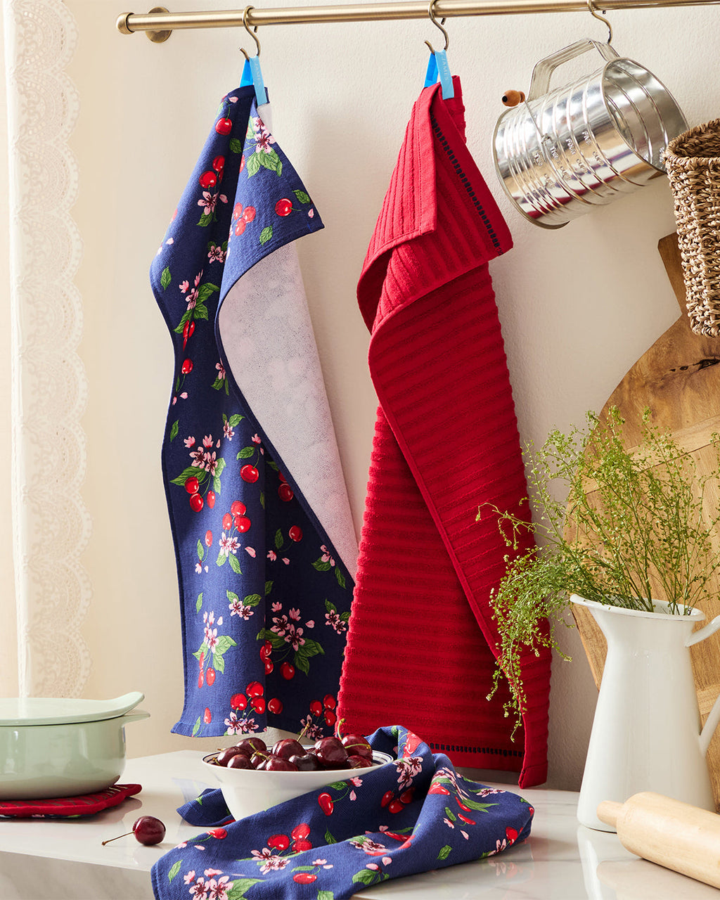 Cherry Blossom Kitchen Towel Set