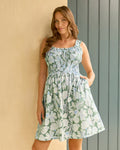Morgan Mini Dress in Two Tone Shell