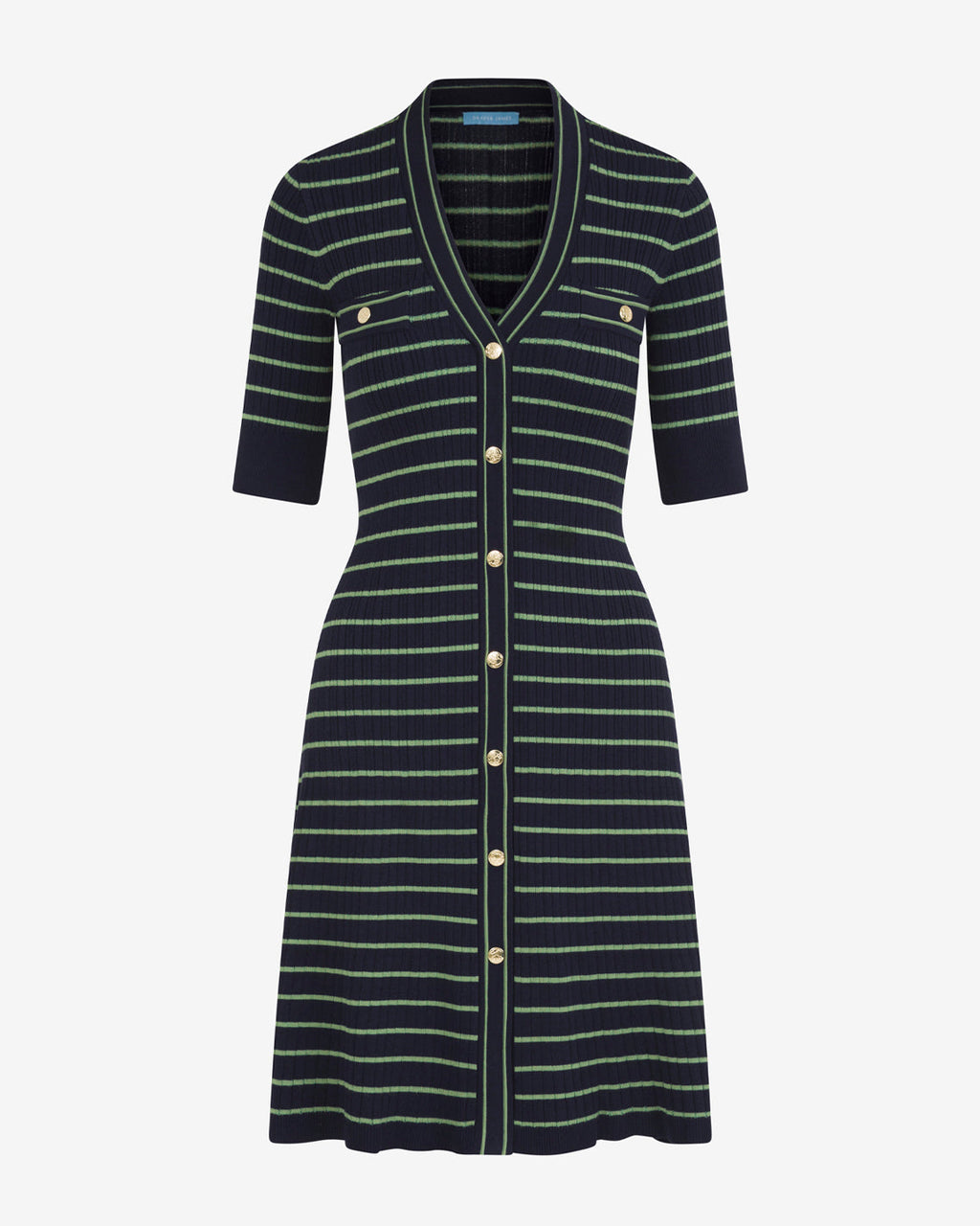 Judy Striped Knit Dress