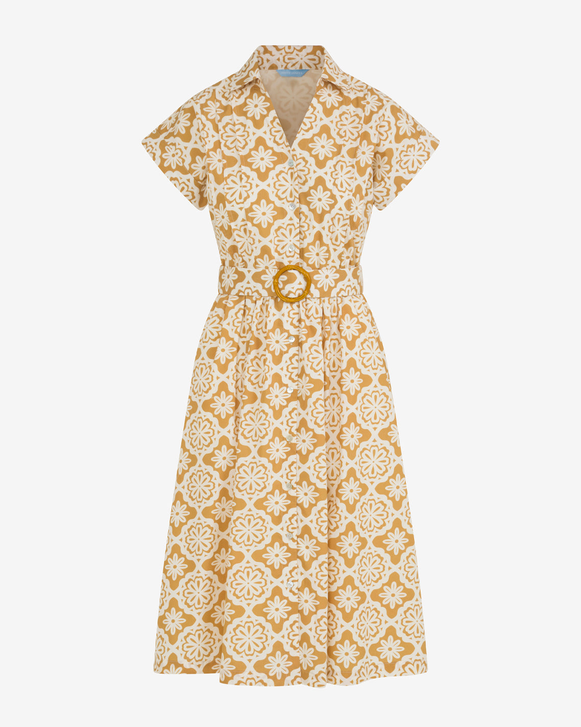 Skylar Belted Shirt Dress